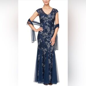 fitted lace wedding dress Amazon.com: Alex Evenings Women's Long Sleeveless Mother of the Bride Dress  with Shawl (Petite and Regular Sizes), Champagne, 4 : Clothing, Shoes &  Jewelry main image 0